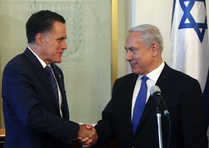 Mitt Romney and Binjamin Netanyahi