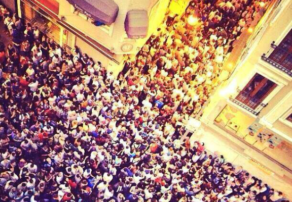 Throngs protest in Taksim Square in Istanbul