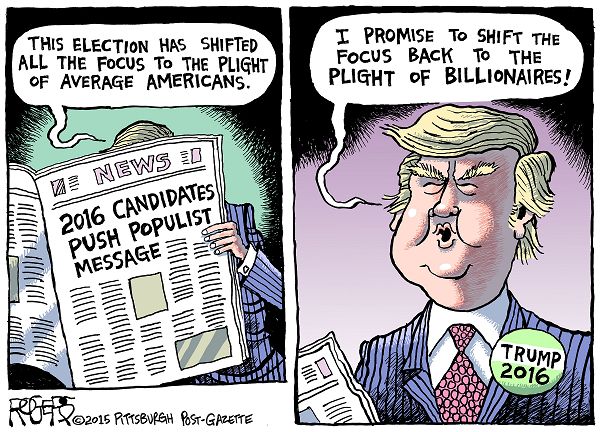 Image result for populism cartoon