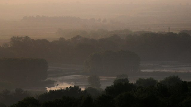 The Evros River, which forms part of the border between Turkey and Greece.