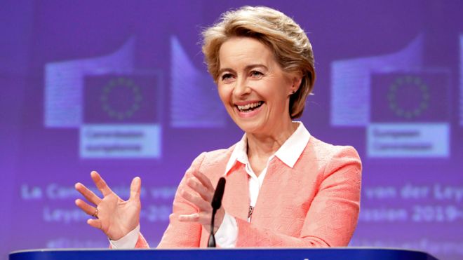 European Commission President-elect Ursula von der Leyen presents her new top team